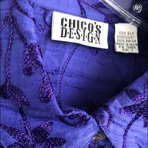 CHICOS long top Size 2 STUNNING COLOR